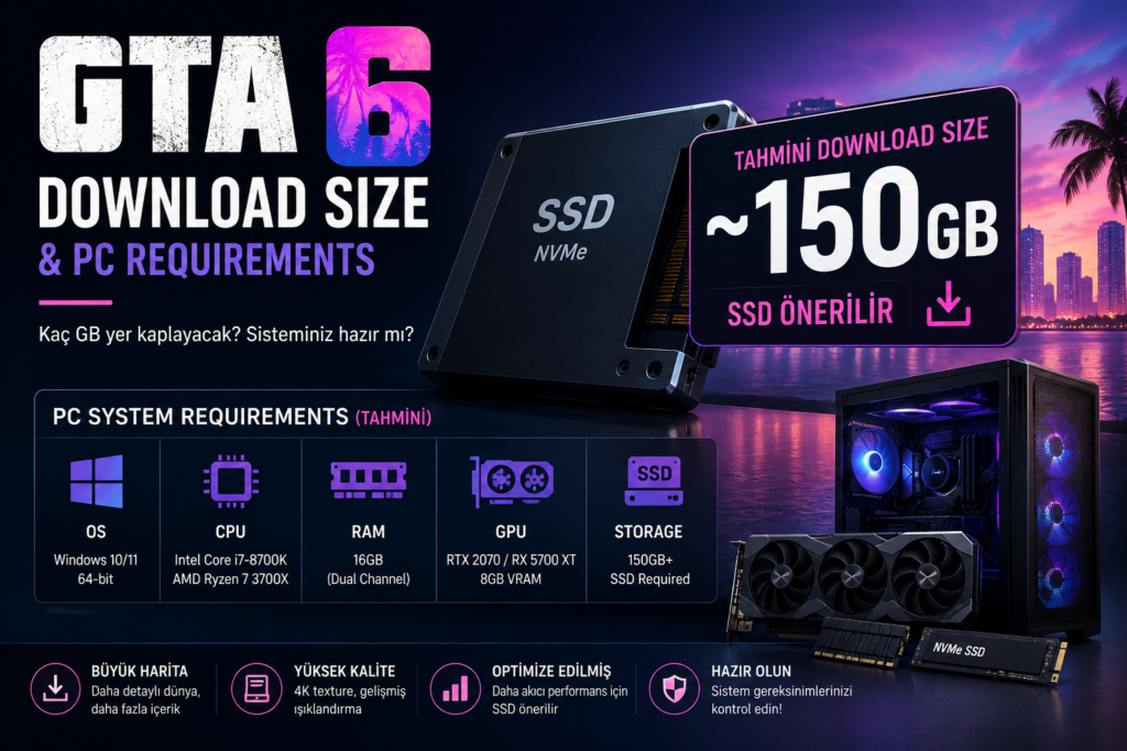 GTA 6 download size on PC