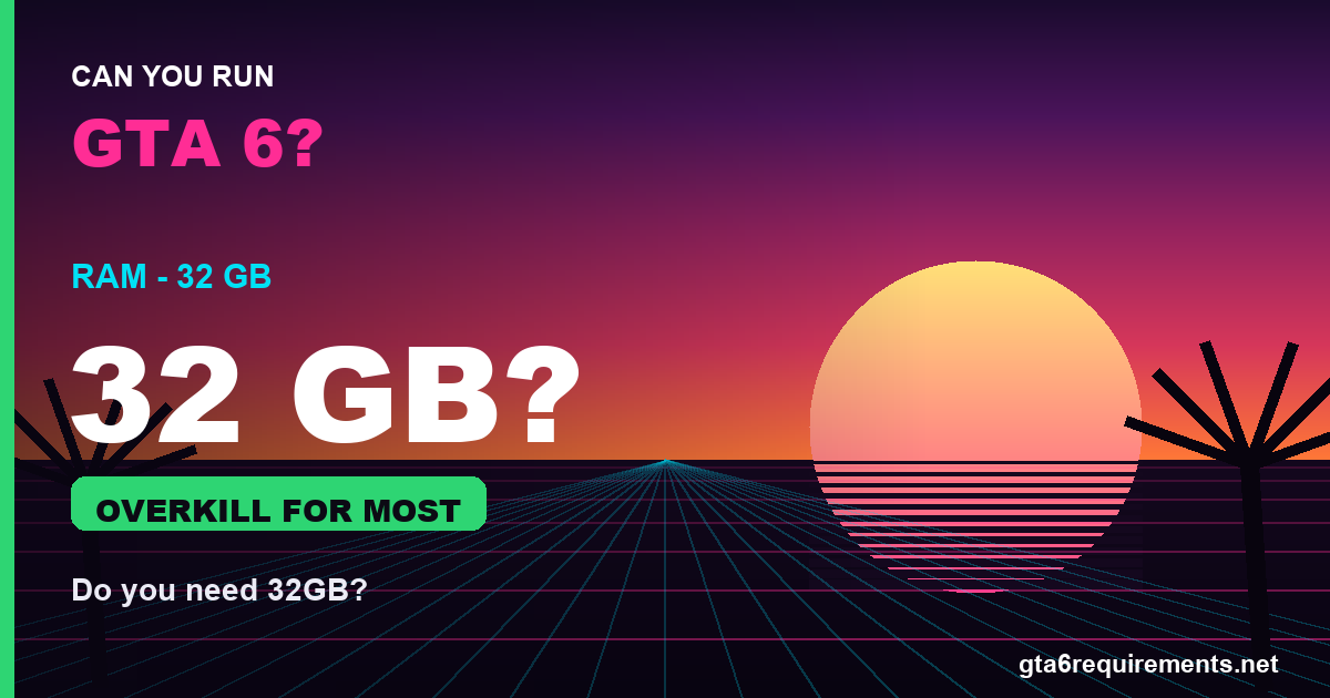 Do You Need 32GB RAM for GTA 6?
